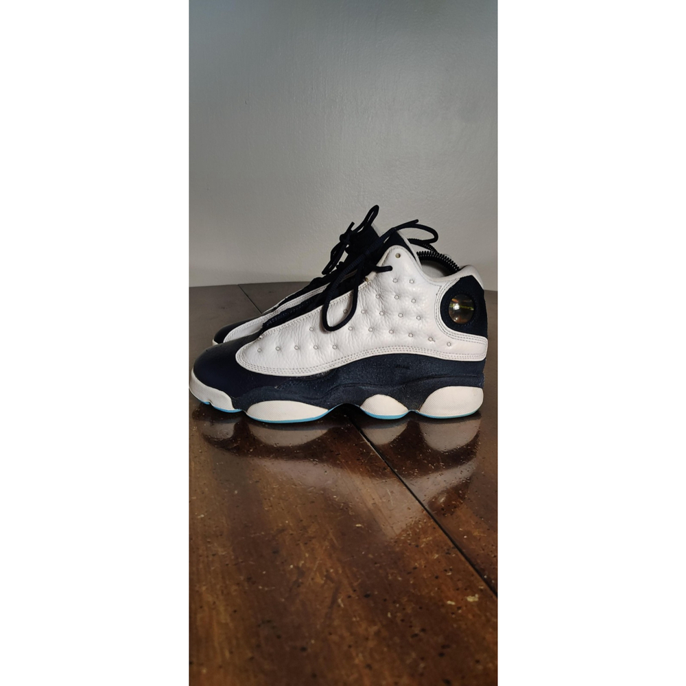 Air Jordan 13 Retro Shoes Youth Size 6Y White Navy Blue Sneakers DJ3003-144
